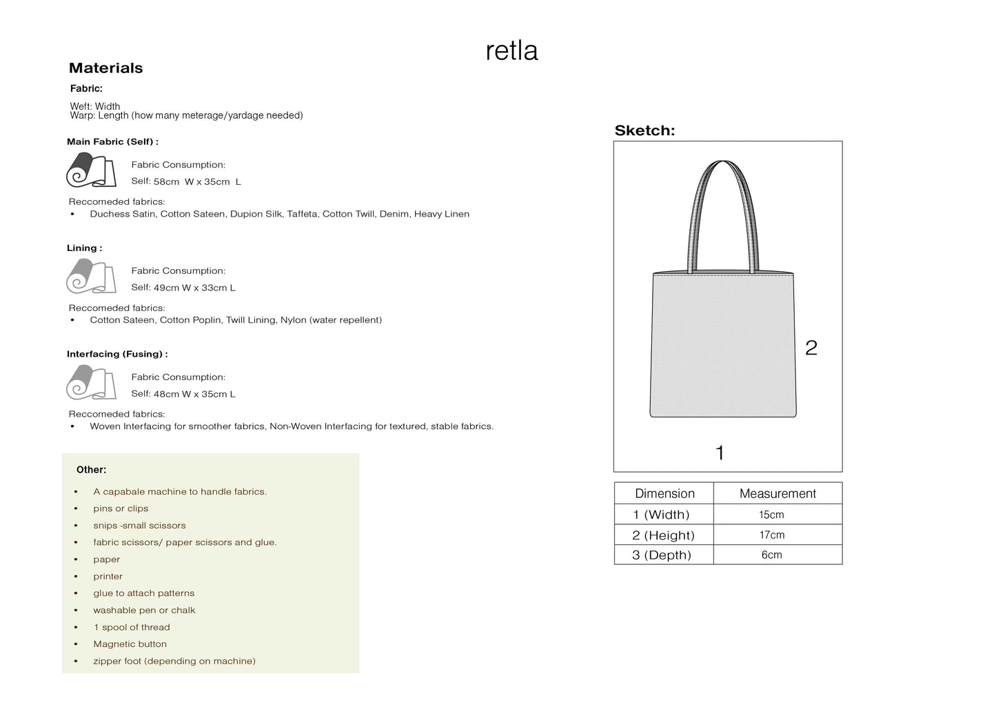 Tia Purse Sewing Pattern