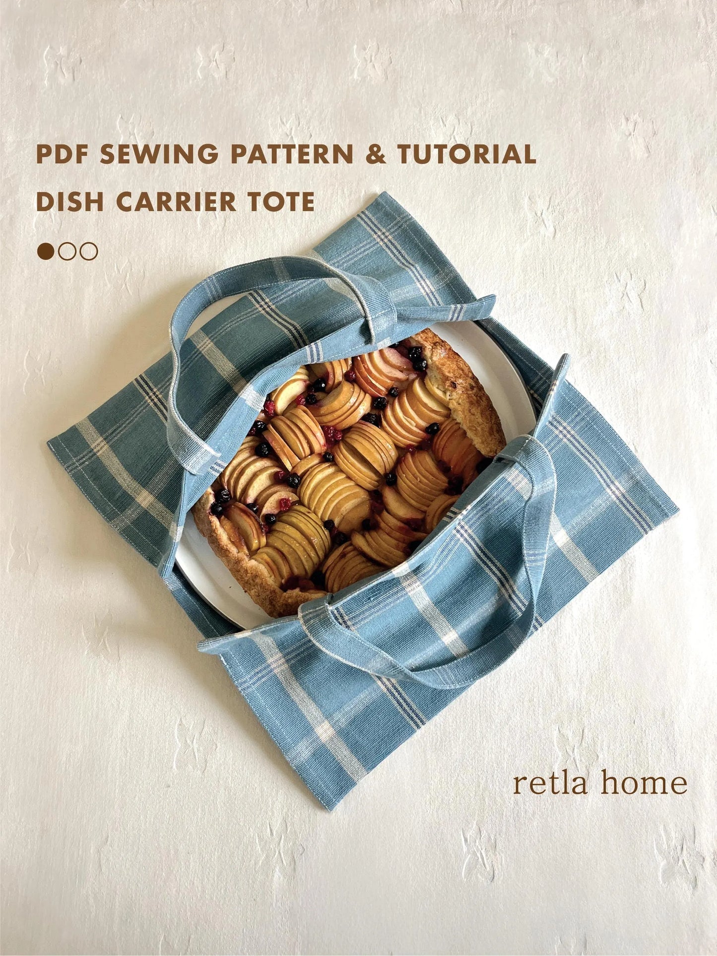 Pie Carrier Tote Sewing Pattern