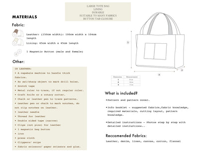 Tali Carry-All Sewing Pattern