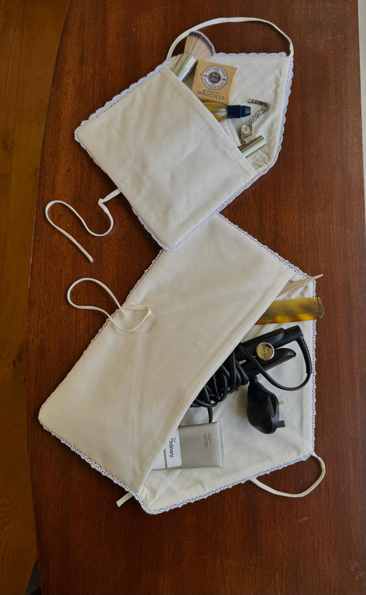 Hair Tool and Cosmetic Pouch Set Sewing Pattern